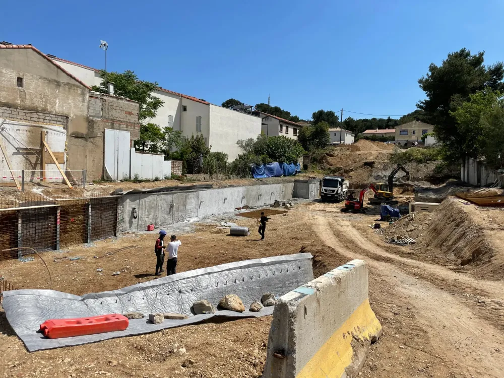 Soutènement de terrain à Marseille